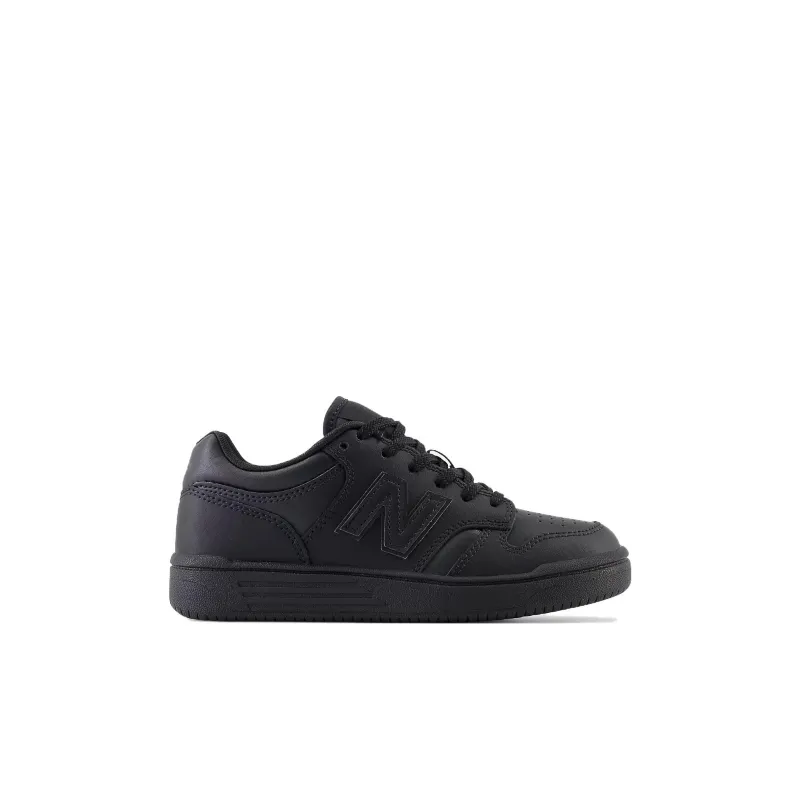 New Balance NB 480 Anti Slip Wear Resistant Low Top Kids' Skateboarding Shoes Black Kids'-1