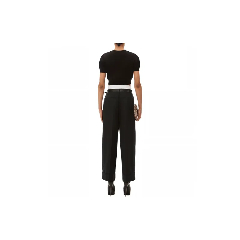 Alexander Wang Logo Detailed Cropped Top-1