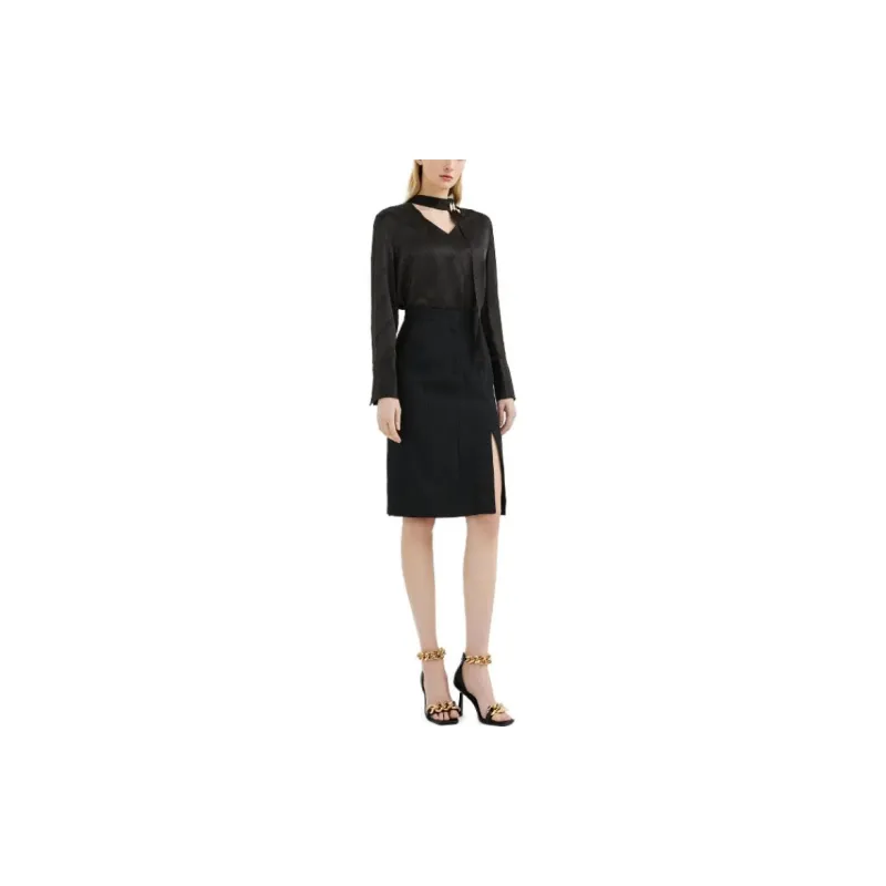 KARL LAGERFELD Casual Long Skirt Women's Black-1