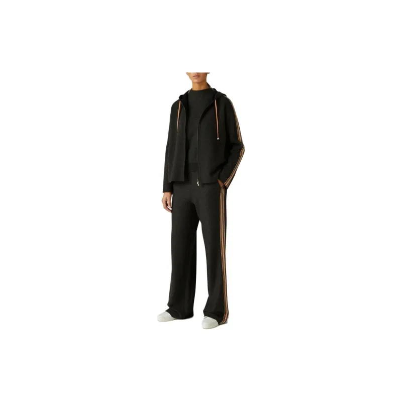 Loro Piana The Suitcase Stripe Bomber Jacket Jackets Coats Women's Black-2