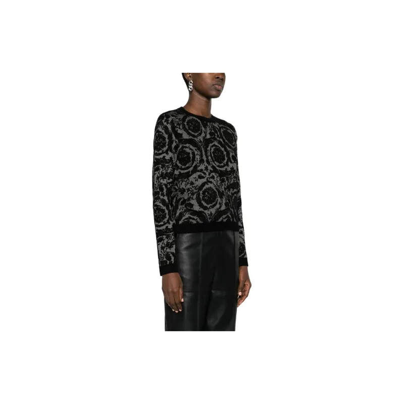 VERSACE Barocco-jacquard Flocked Chenille Jumper-3