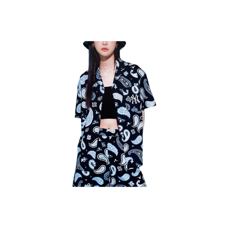 MLB Cashew Flowers Shirts Unisex Black-3