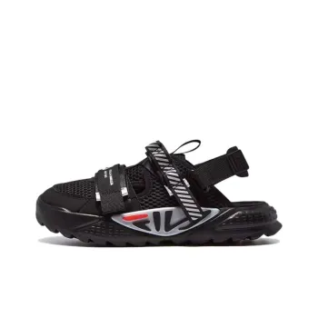 FILA KIDS Tank Slip Resistant Cushioning Breathable Children's Sandals Black Teenagers