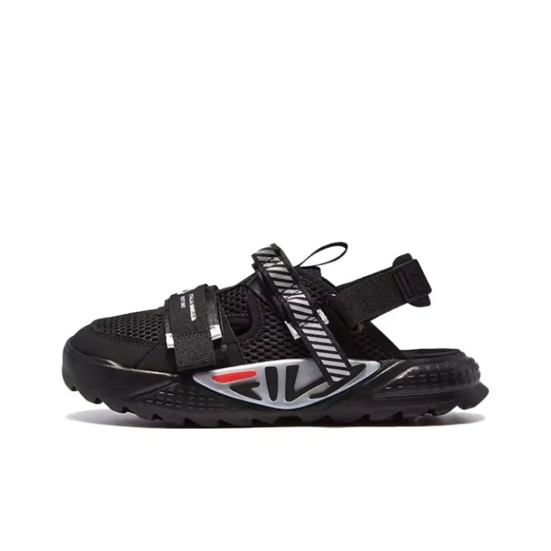 FILA KIDS Tank Slip Resistant Cushioning And Breathable Children's Sandals Black Unisex-0