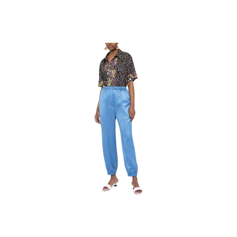 NANUSHKA Tapered Satin Trousers-2