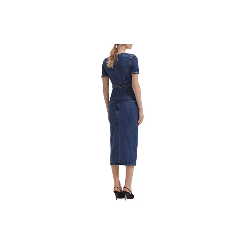 Self portrait Two Piece Denim Suit-2
