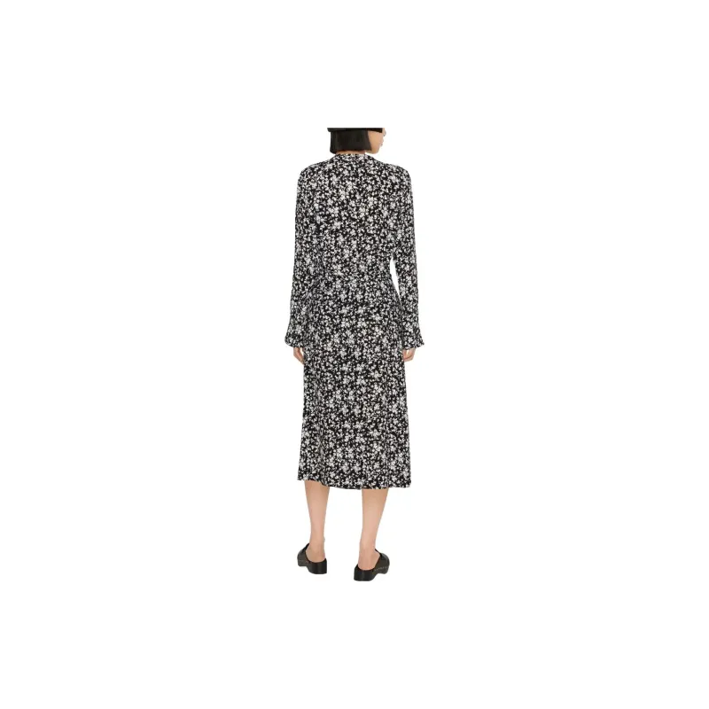 GANNI Floral print Crepe Blouse-2
