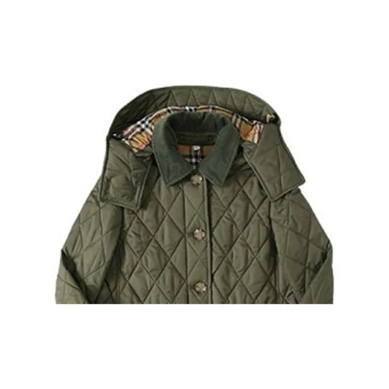 Burberry Puffer Jacket Women's Army Green-5