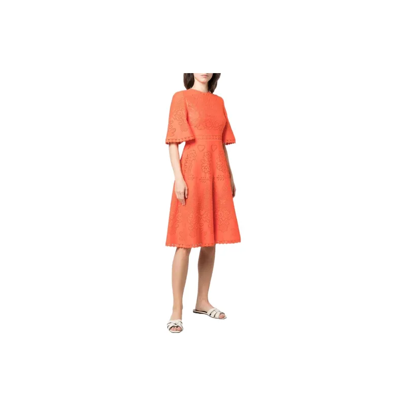 Valentino SS22 Short-Sleeved Dresses Women's Orange-3