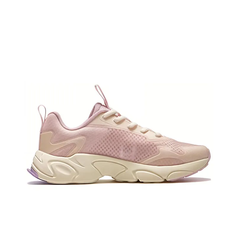 FILA KIDS Cushioning Wear Resistant Low Top Kids' Running Shoes Pink White Teenagers-1
