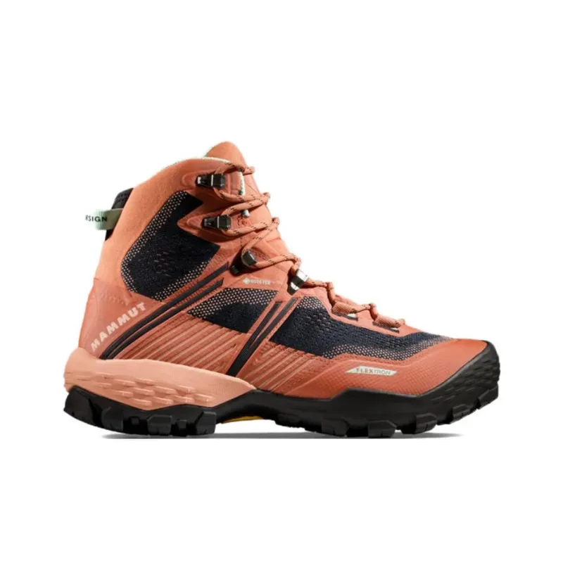 MAMMUT Ducan Anti-Slip Wear-Resistant High-Top Hiking Shoes Women's Red Black-1