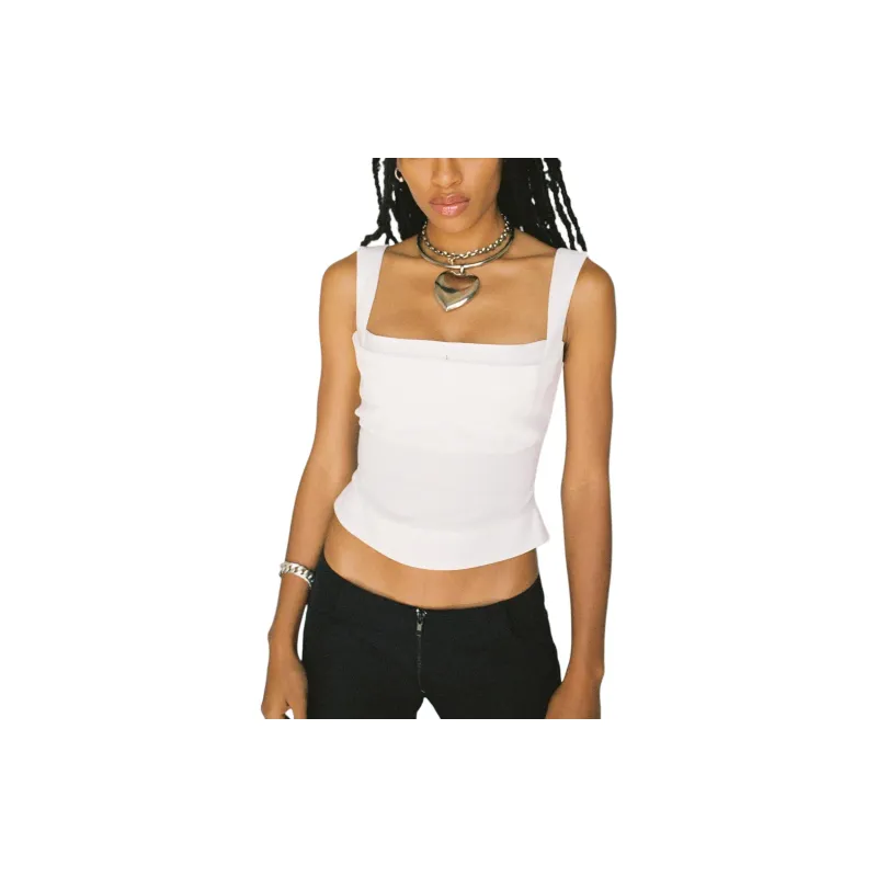 Miaou IMOGENE CORSET Tank Tops Women's White-1