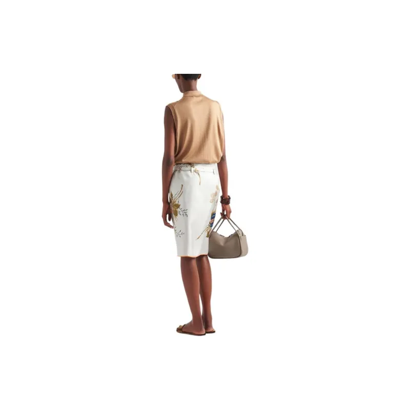 PRADA SS24 Polo Shirt Women's Camel Brown-1