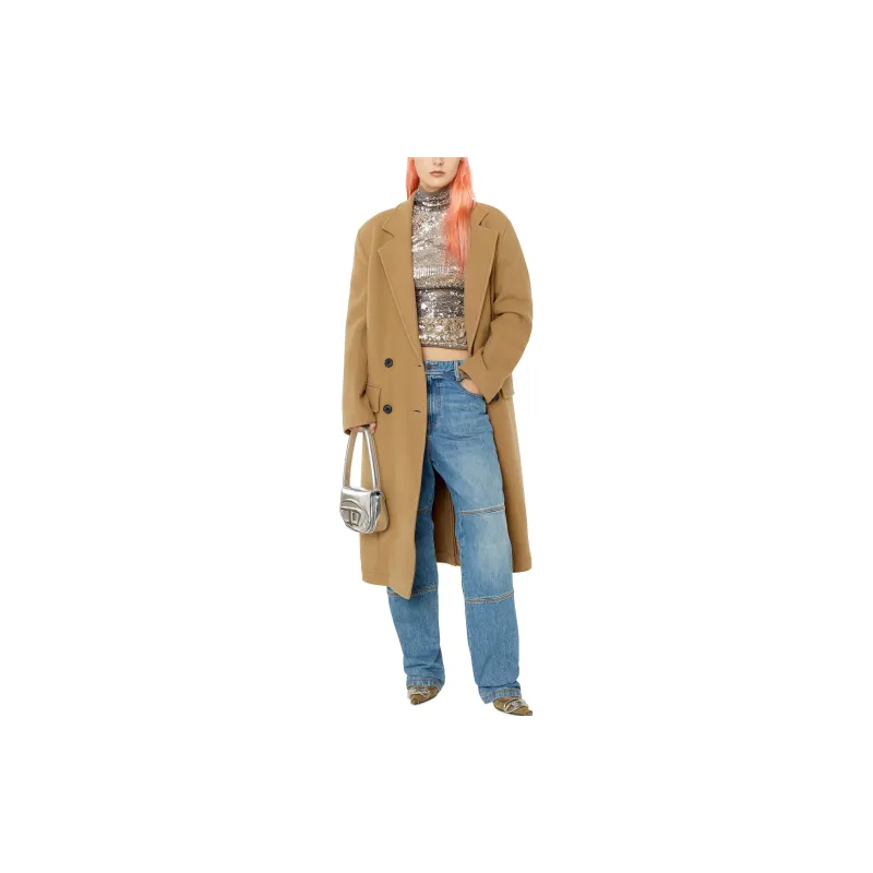 DIESEL Velvet Jackets Women's Camel-1