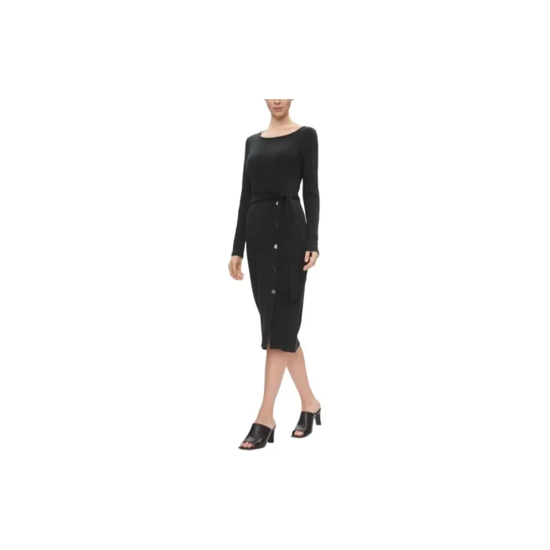 Polo Ralph Lauren Long Sleeved Dresses Women's Black-3