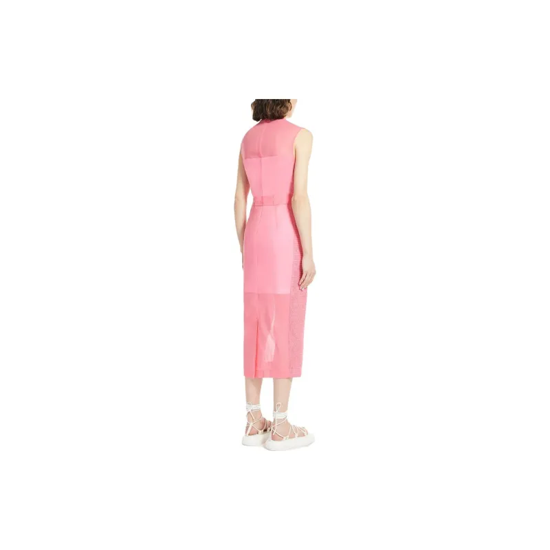 SportMax Sleeveless Dresses Women's Pink-1