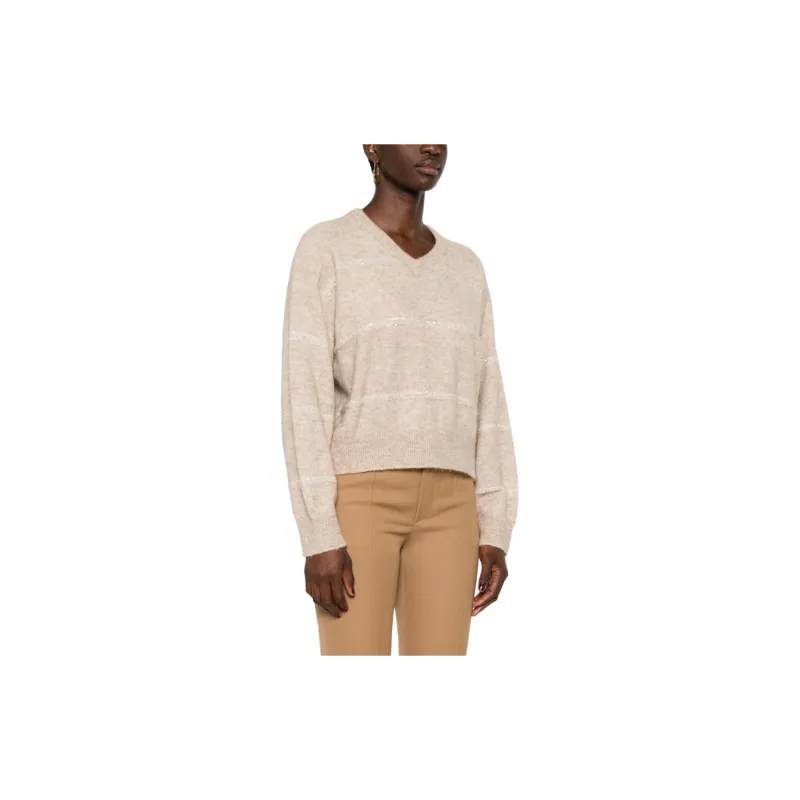 Brunello Cucinelli Sequin Embellished Knitted Zipped Cardigan-3