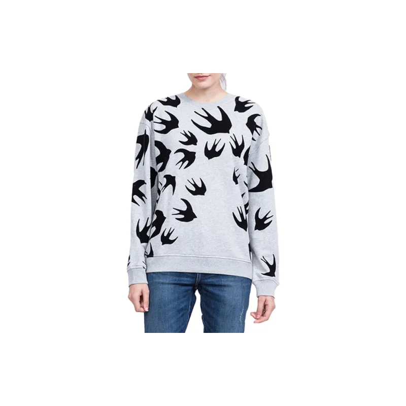 McQ Alexander McQueen Loose Fit Knitwear Women's Light Gray-3
