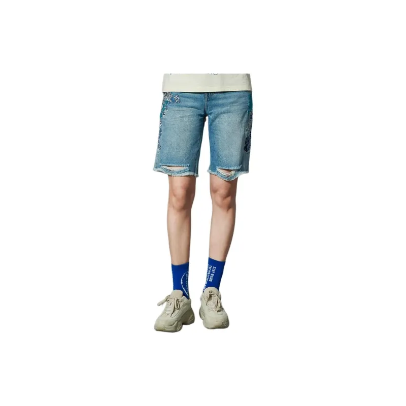 ONIARAI Denim Shorts Women's Blue-2