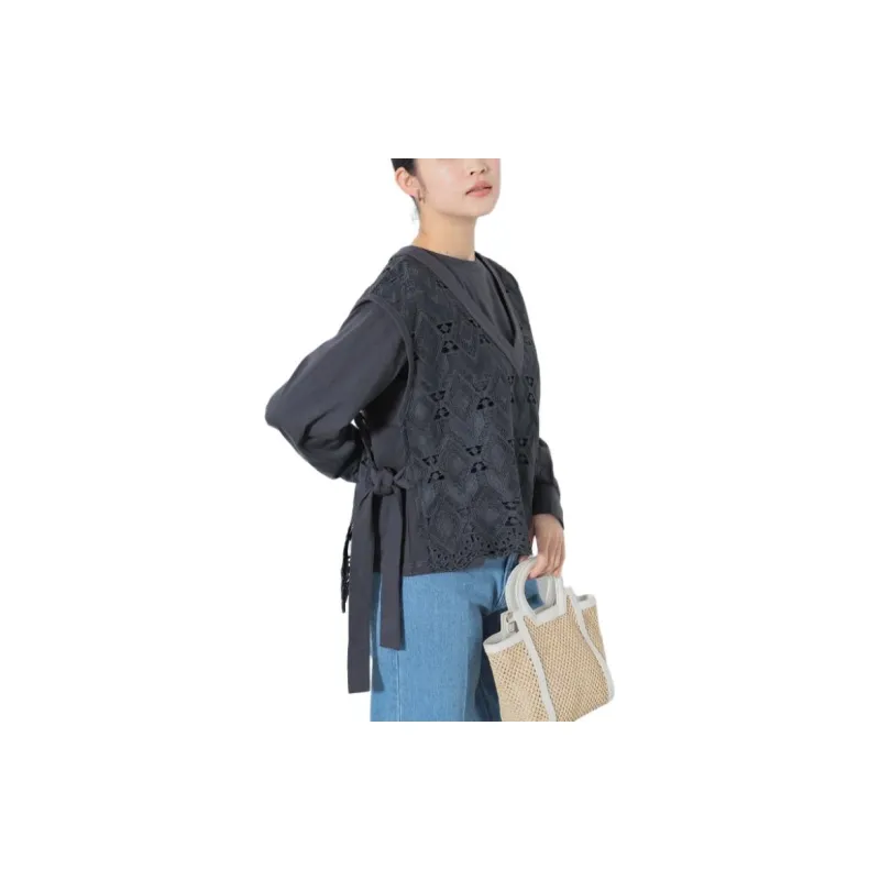 Beams Sweatshirt Women's Charcoal Black-4