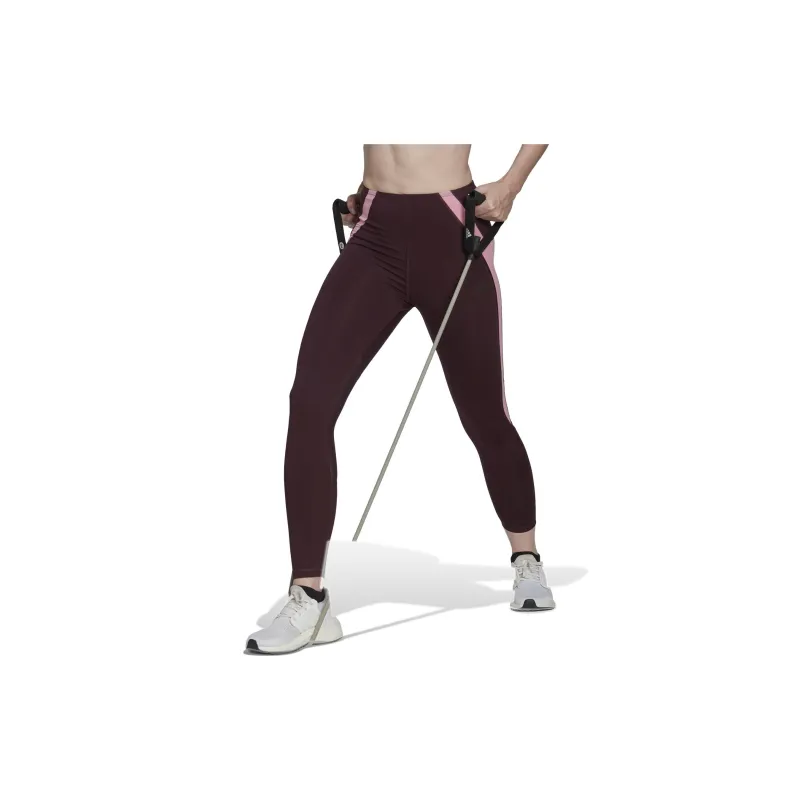 Adidas Athletic Trousers Women's Brown Red-3