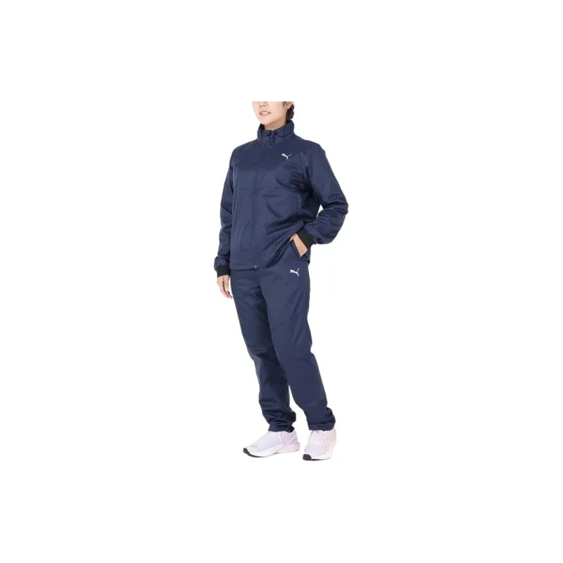PUMA Knitted Sweatpants Women's Marine Blue-4