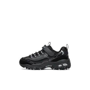 Skechers Cushioning Wear-Resistant Low-Top Kids Lifestyle Shoes All Black Kids'