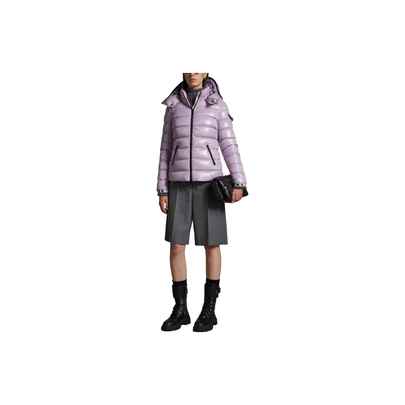 Moncler Buddy Series Down Jackets Women's Light Purple-2