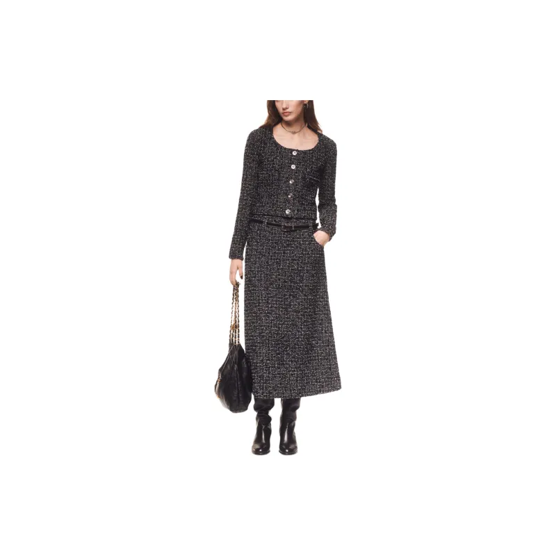 CHANEL 24 Fall And Winter Jackets Coats Women's Black-1
