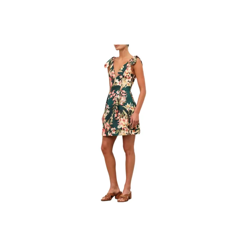 Zimmermann Lexi Tie Floral Printed Mini Dress-1