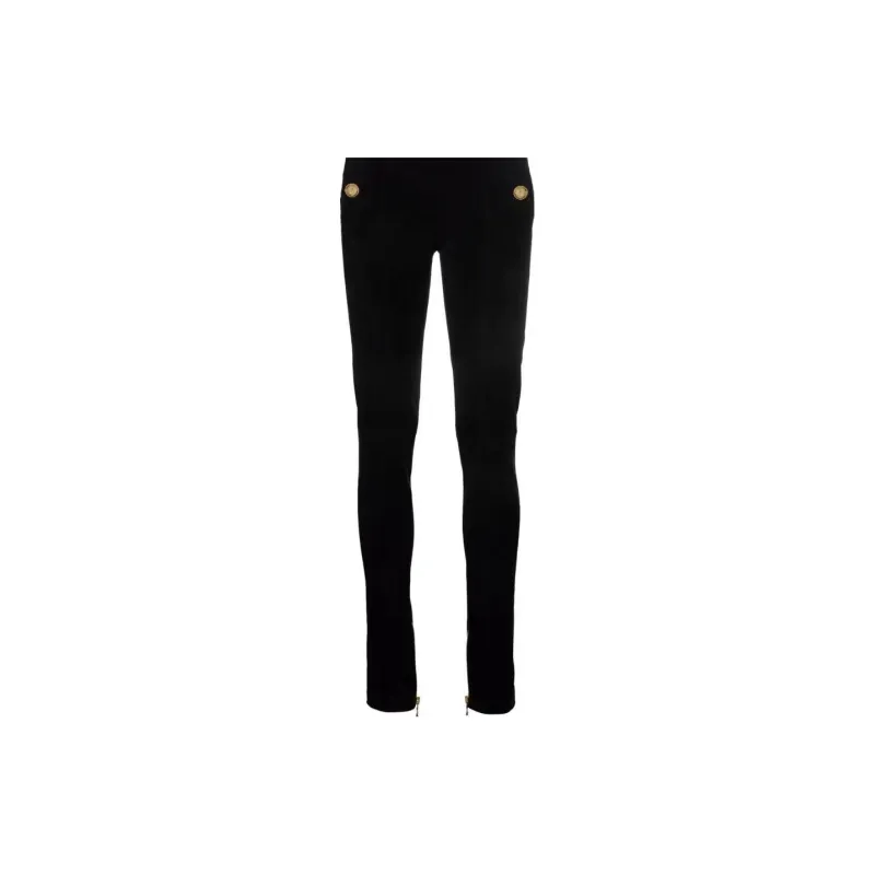 BALMAIN Knitted Sweatpants Women's Black-5