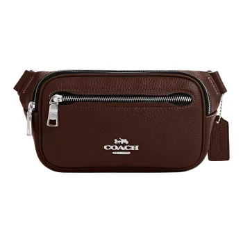 COACH Elias Refined Pebbled Leather Fanny Pack Mini Men's Maple