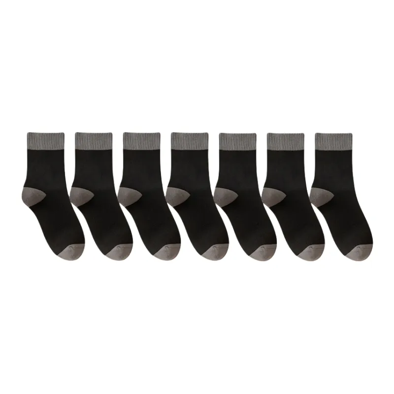 Lan Miao Mid Calf Socks Men's 7 Pack-12