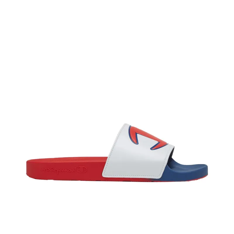 Champion Ipo Split Slip Resistant Cushioning Abrasion Resistant Kids' Slippers Red Blue White Teenagers-1