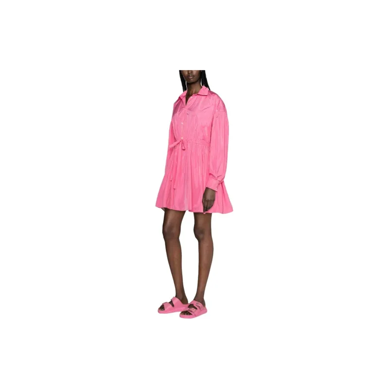 MSGM Flared Mini Shirtdress-3