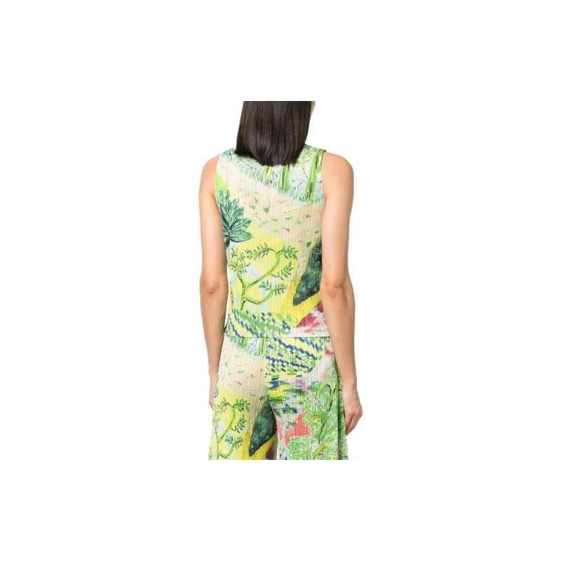 PLEATS PLEASE ISSEY MIYAKE Tank Top Women's Green-2
