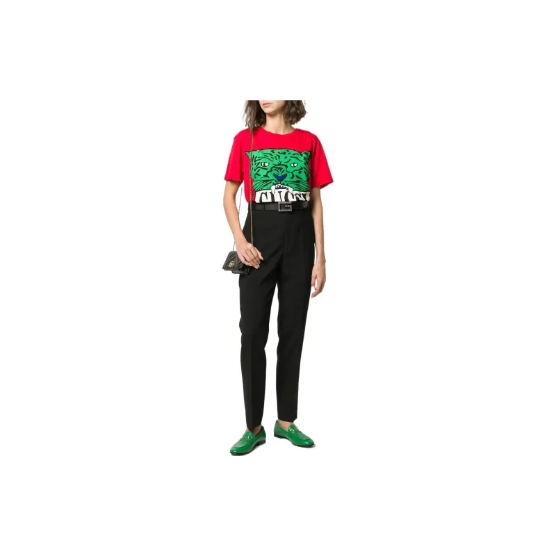 GUCCI High waisted Tailored Trousers-1