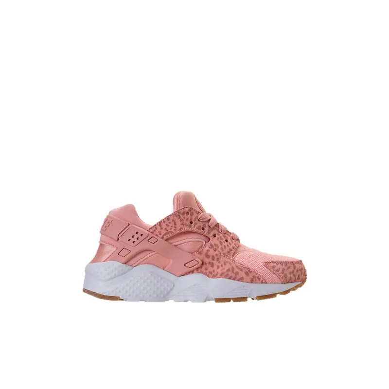 Nike Huarache Run Anti Slip Wear Resistant Low Top Kids' Running Shoes Pink Kids'-1