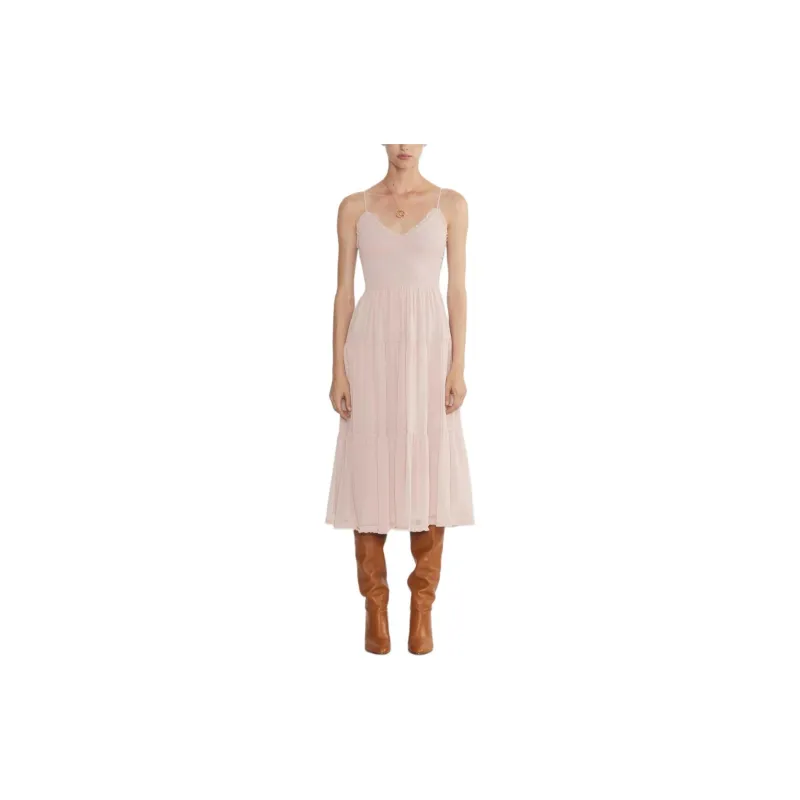 ARITZIA Wilfred Tuberose Dress Slip Dresses Women's Bow Pink/Bowknot Pink-2