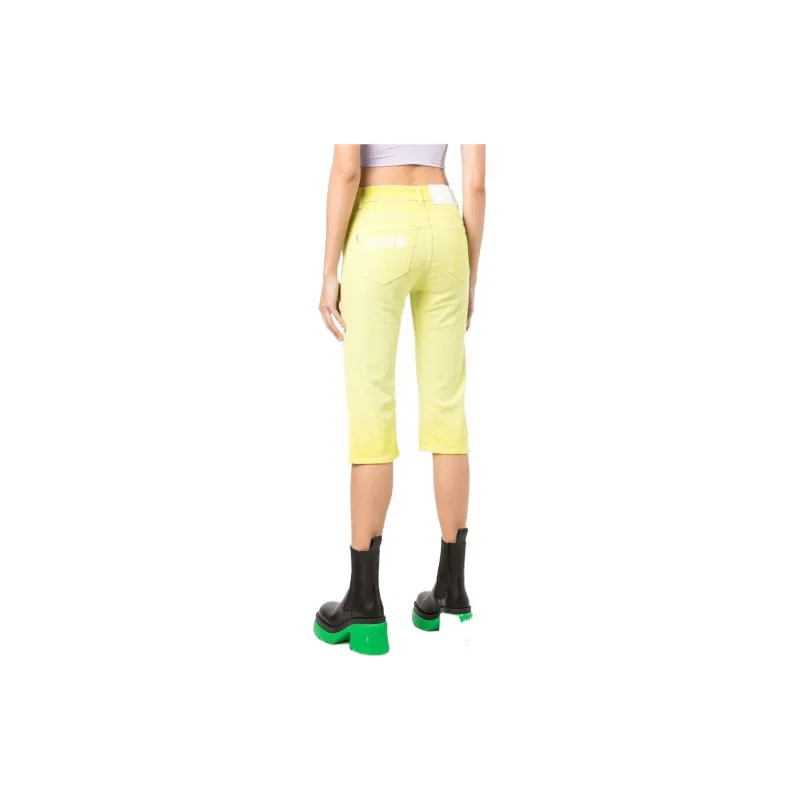 MSGM Mid rise Cropped Trousers-3