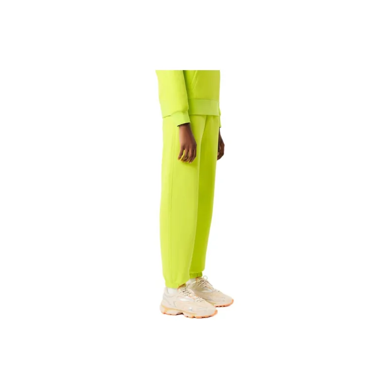 LACOSTE Knitted Sports Pants Women's Yellow-3