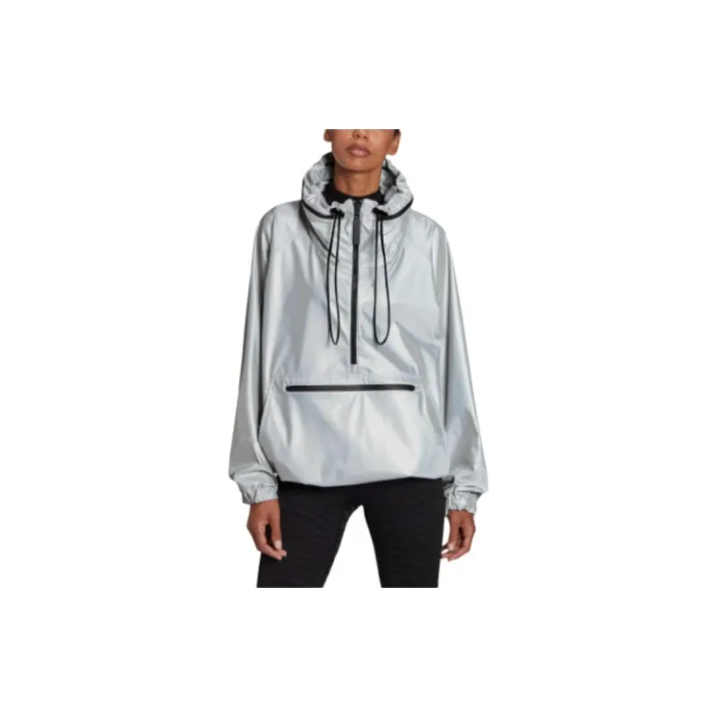 Adidas Stella McCartney EARTH PROTECTOR PULL ON JACKET Sweatshirt Women's Silver-2