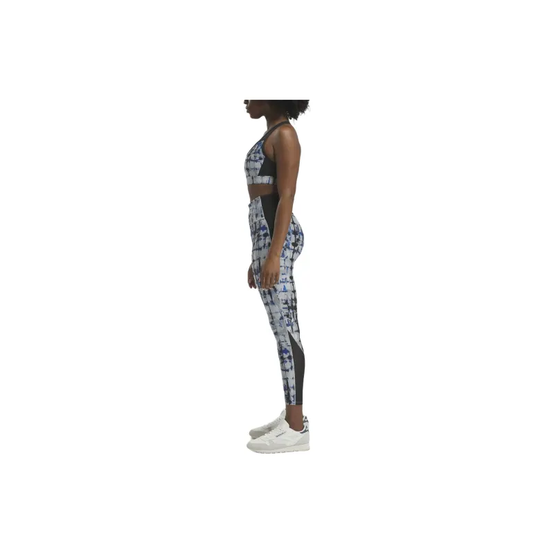 Reebok Lux Perform Printed Racer Bra Sports Underwear Women's Gray-4
