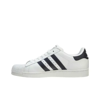 Adidas Superstar 2 J Cushioned Wear-Resistant Breathable Low-Top Kids' Skateboarding Shoes Black White Teenagers