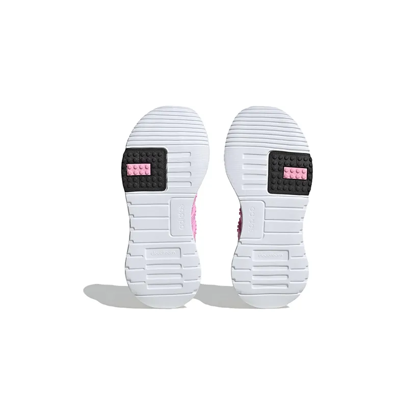 LEGO x Adidas Neo Racer TR21 Slip Resistant Low Top Kids' Running Shoes Pink Yellow Kids'-5
