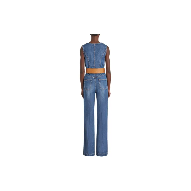 ETRO FW23 Jumpsuit Women's Blue-3