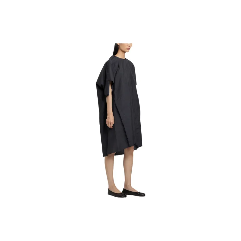Maison Margiela Crewneck Frayed Edge Dress-4
