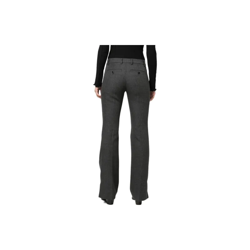 AMIPARIS Mid rise Flared Trousers-2