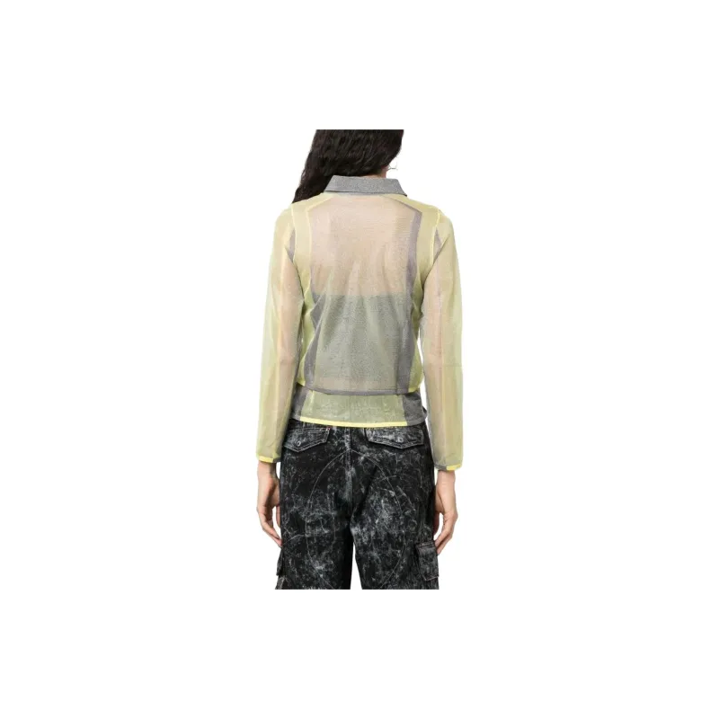 DIESEL Lurex detail Long sleeved Shirt-3