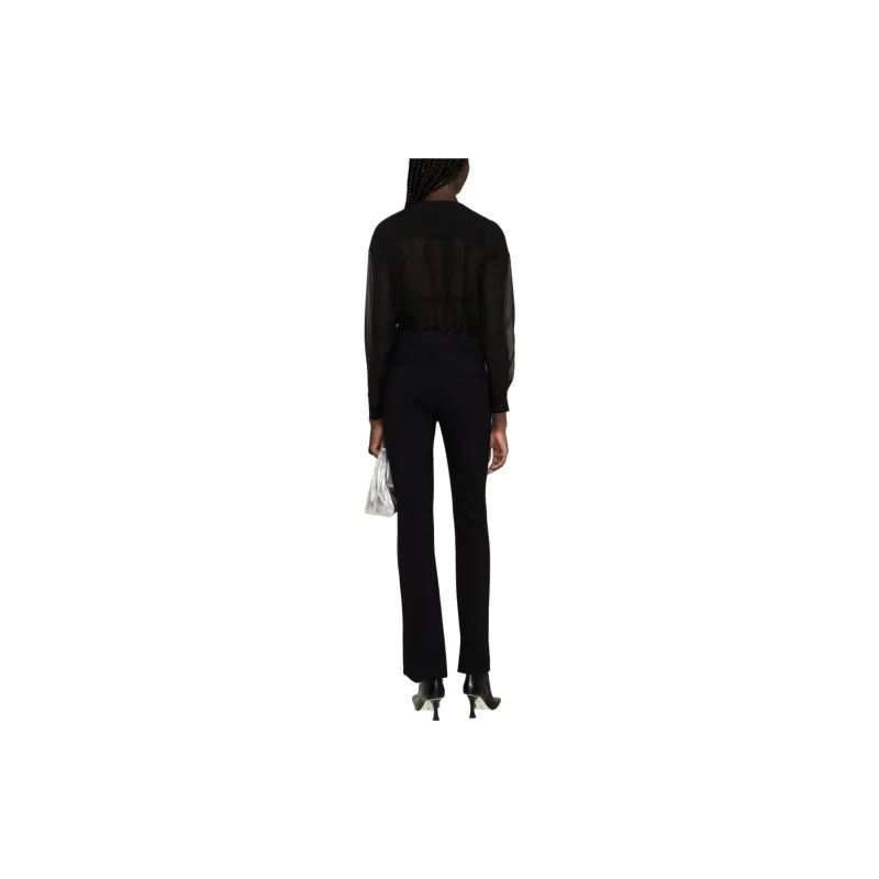 Fabiana Filippi Sheer Sleeved Panelled Blouse-3